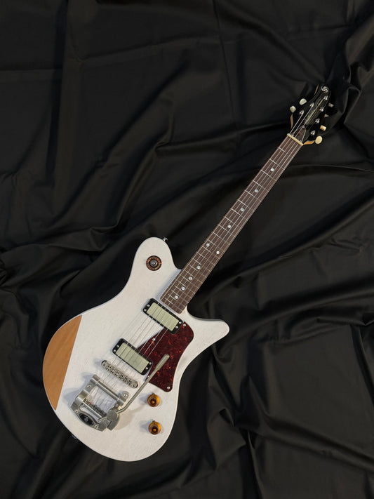 OOPEGG Limited Edition Trailbreaker Special w. G5 Vibrato + Mini Humbucker / White Blonde
