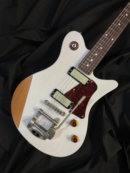 OOPEGG Limited Edition Trailbreaker Special w. G5 Vibrato + Mini Humbucker / White Blonde
