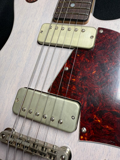 OOPEGG Limited Edition Trailbreaker Special w. G5 Vibrato + Soapbar Humbucker / White Blonde